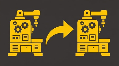 Machines are relocated